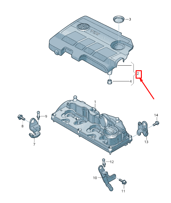 new skoda yeti 5l engine cover 03l103925bk original