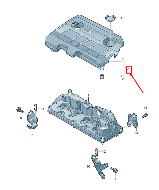new skoda yeti 5l engine cover 03l103925bk original