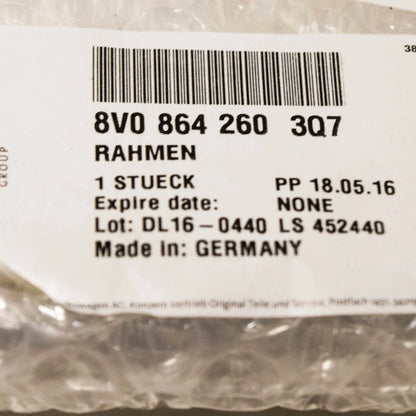 NEW AUDI A3 8V FRONT CENTER CONSOLE CHROME SURROUND TRIM 8V08642603Q7 ORIGINAL