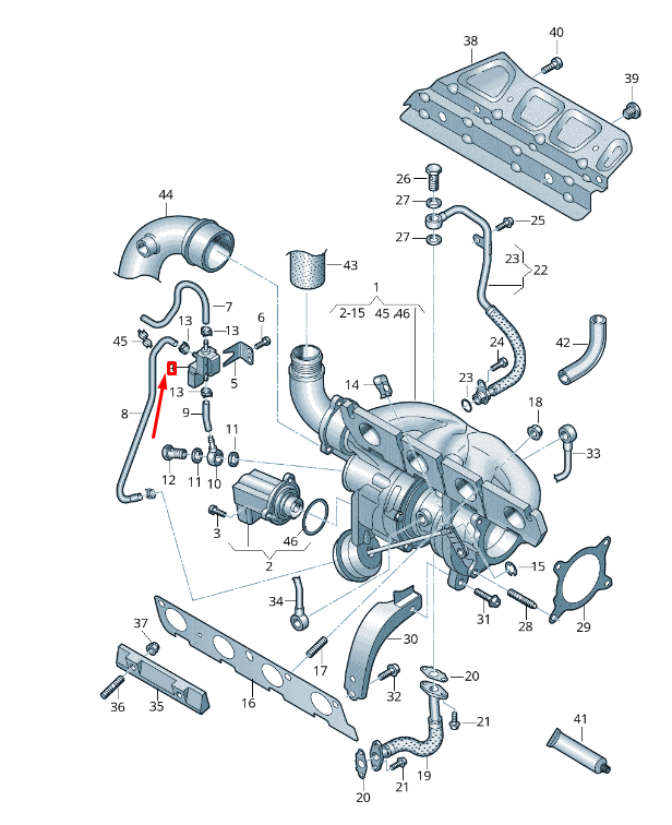 NEW VW TRANSPORTER VI T6 SOLENOID VALVE 07L906283C ORIGINAL