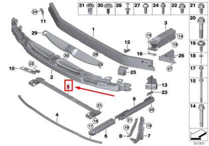NEW BMW 2 F45 FRONT BUMPER CROSSLINK 51117301605 7301605 ORIGINAL
