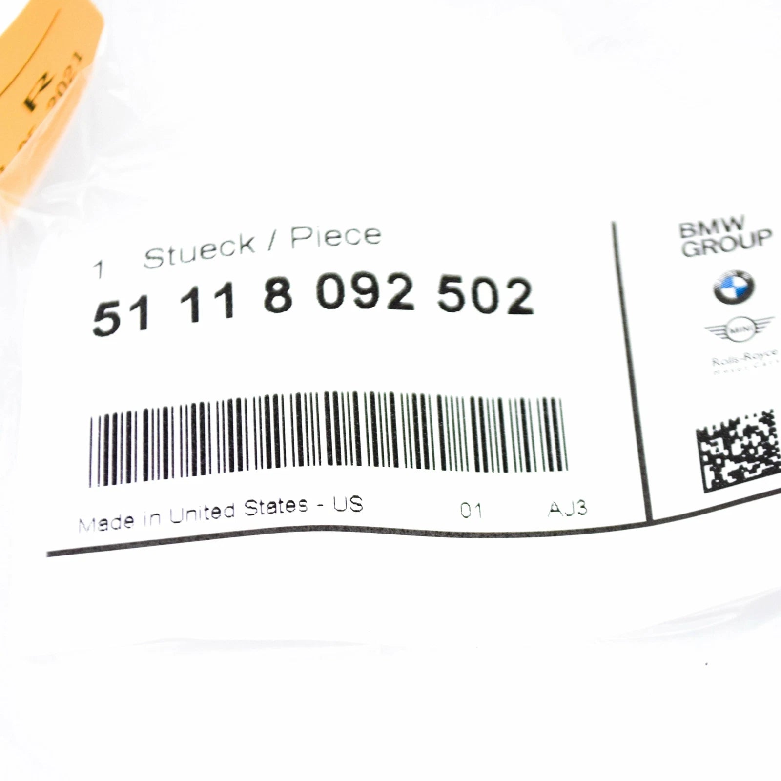 NEW BMW X6 G06 M FRONT BUMPER RIGHT GRILLE 51118092502 ORIGINAL