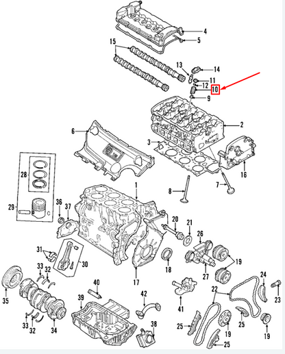 new audi a3 sportback 8p engine valve spring 022109623h original