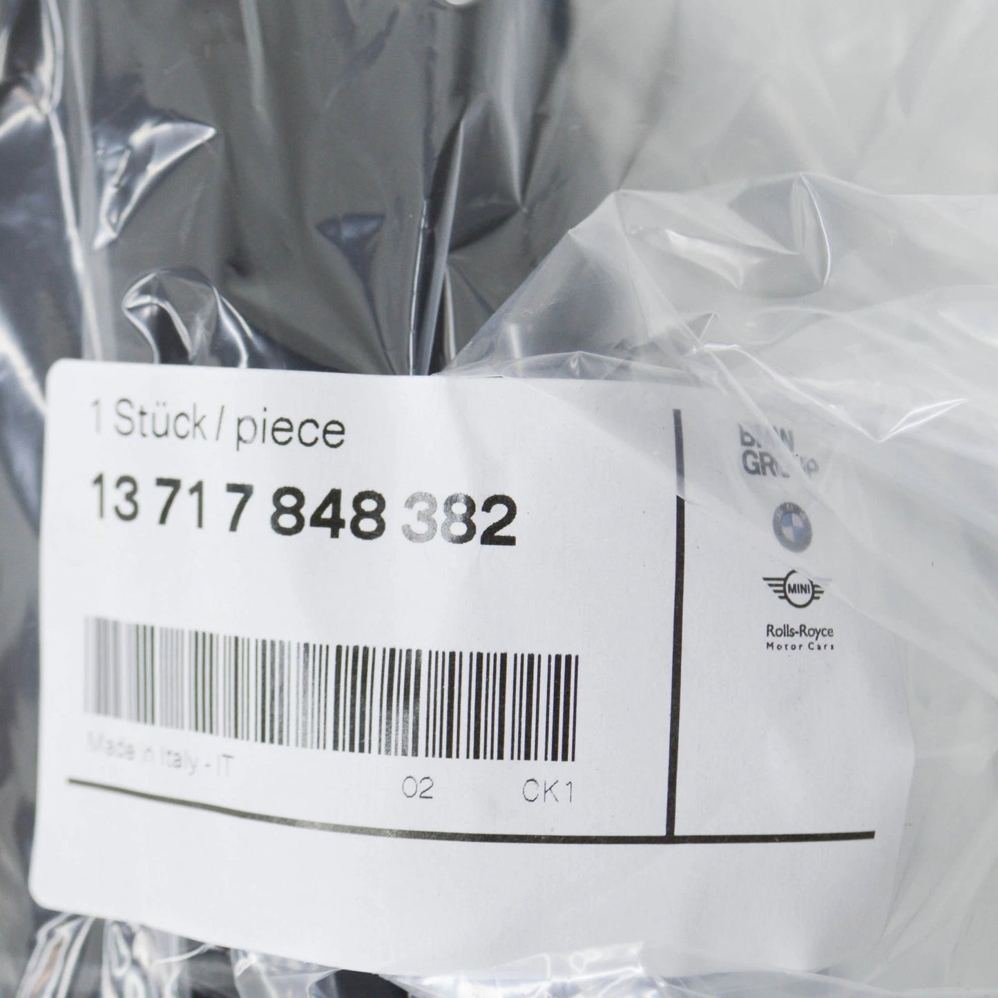 NEW BMW X5 M F85 AIR INTAKE RUBBER HOSE DUCT 5-8 13717848382 7848382 ORIGINAL