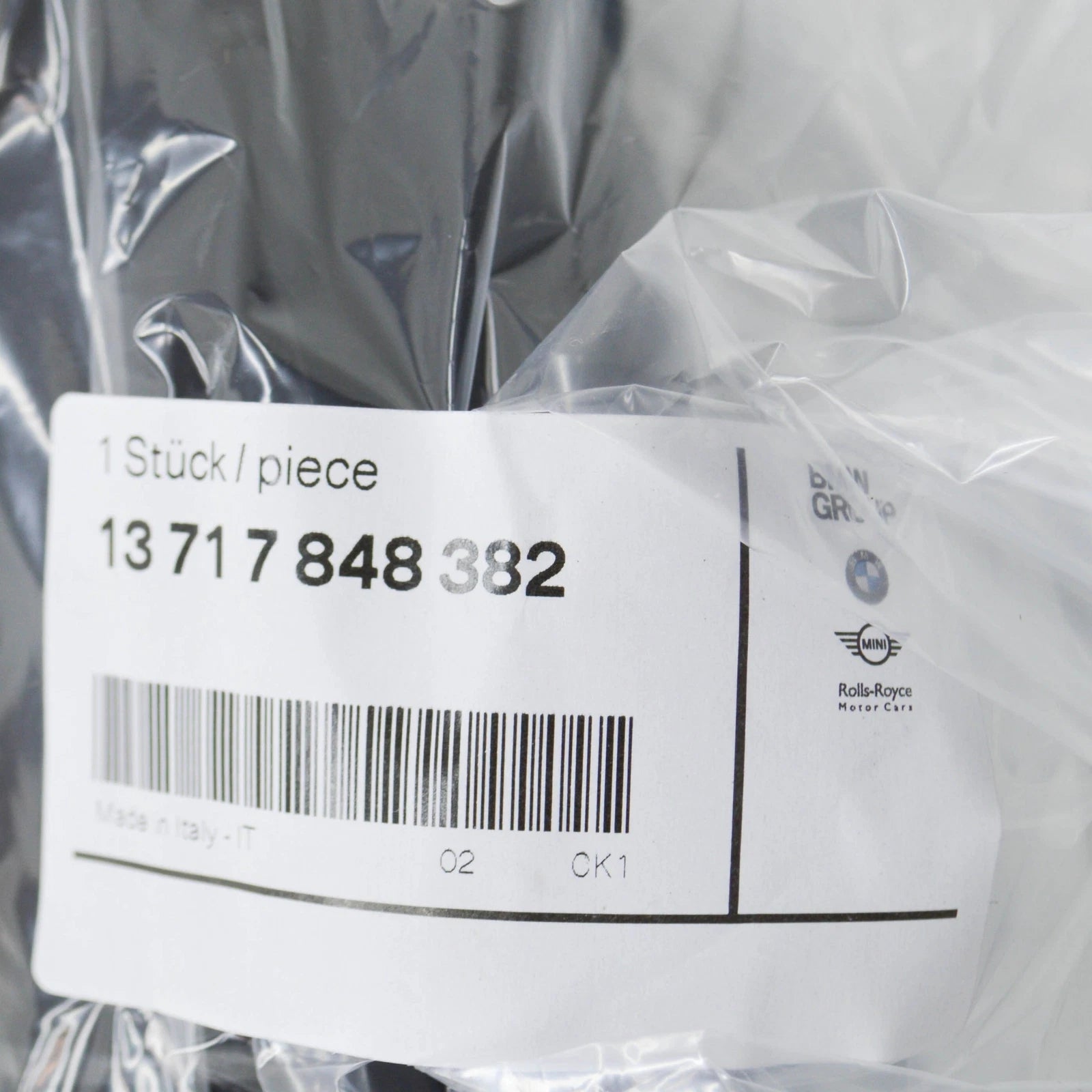 NEW BMW X5 M F85 AIR INTAKE RUBBER HOSE DUCT 5-8 13717848382 7848382 ORIGINAL