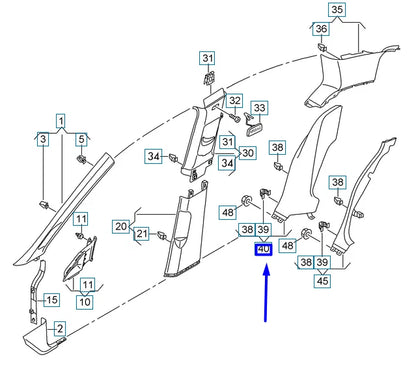 NEW VOLKSWAGEN GOLF 5G MK7 RIGHT SIDE WHEEL HOUSING TRIM 5G6867766EZA2 ORIGINAL