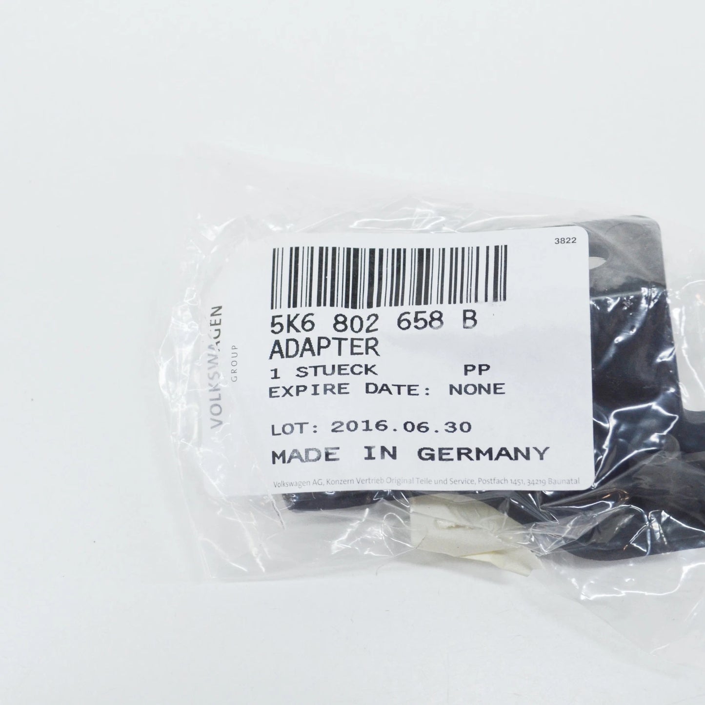 NEW VW GOLF VI 5K MK6 REAR RIGHT BUMPER SPOILER ADAPTER 5K6802658B ORIGINAL