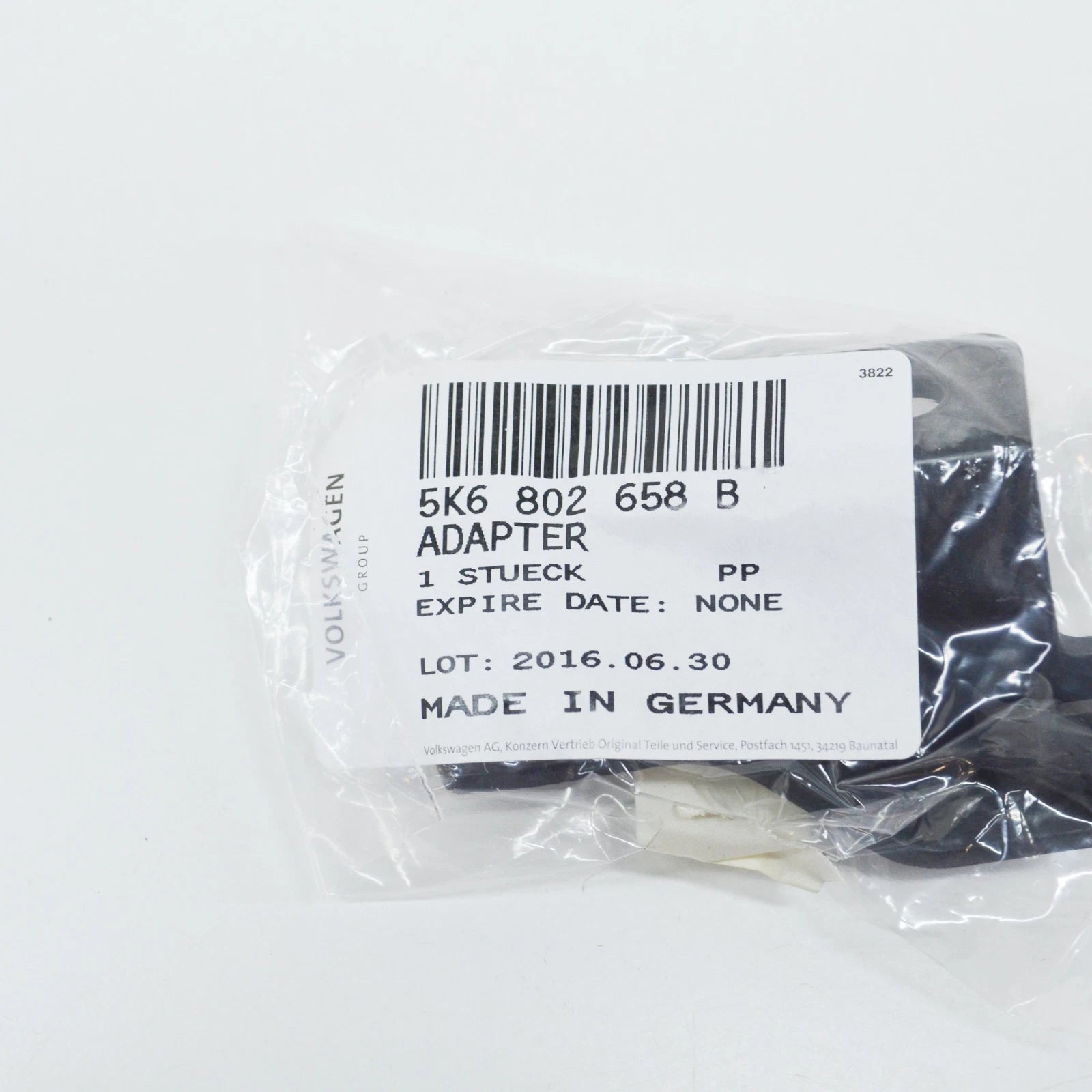 NEW VW GOLF VI 5K MK6 REAR RIGHT BUMPER SPOILER ADAPTER 5K6802658B ORIGINAL