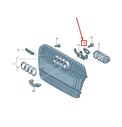 NEW AUDI A6 ALLROAD 4G FRONT CAMERA SECURING BACKING PLATE 4G0853795 ORIGINAL