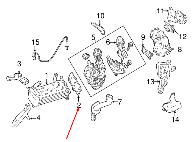 NEW MERCEDES-BENZ E W212 VALVE METAL GASKET A6511422480 EGR ORIGINAL