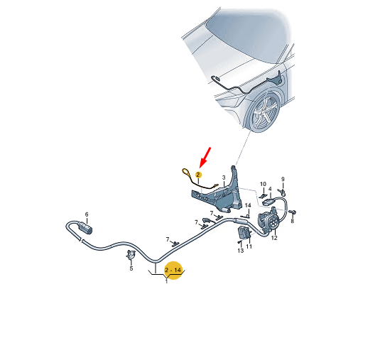 new cupra formentor charging socket emergency release 5fa880805b original