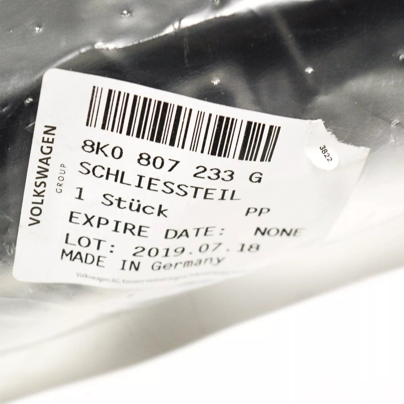 NEW AUDI A4 B8 FRONT BUMPER BACKING PLATE 8K0807233G 2014