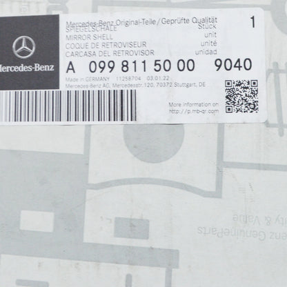 NEW MERCEDES-BENZ C W205 RIGHT WING MIRROR COVER LHD A09981150009040