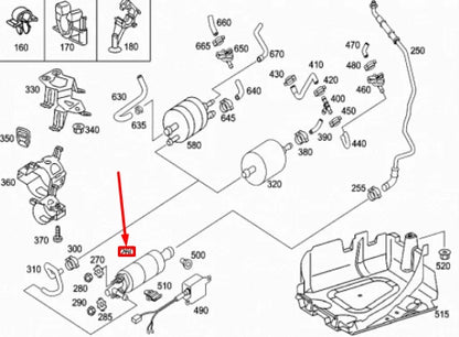 NEW MERCEDES-BENZ CL C215 FUEL PUMP A0014708794 ORIGINAL