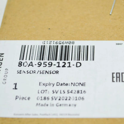 NEW AUDI Q5 FY FRONT PEDESTRIAN IMPACT CRASH SENSOR 80A959121D ORIGINAL