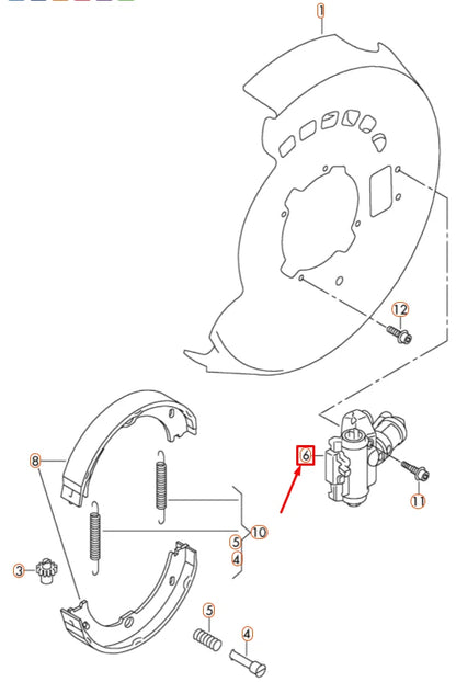 NEW VW TOUAREG 7P MK2 REAR LEFT PARKING BRAKE ACTUATOR 7P0609723B ORIGINAL