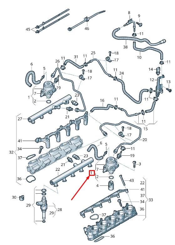 NEW AUDI R8 4S HIGH PRESSURE FUEL PUMP 07L127025S ORIGINAL