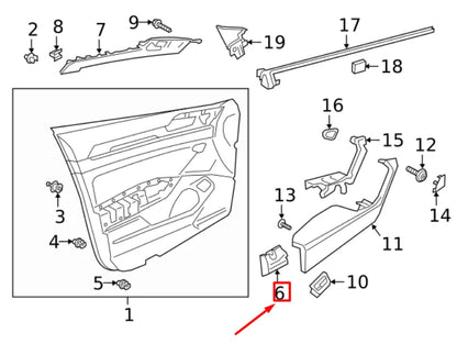NEW VOLKSWAGEN ARTEON 3H7 FRONT LEFT DOOR TRIM PANEL PAD 3G8868101A