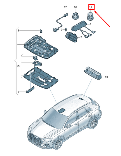 new audi q2 ga right navigation microphone bezel 4m20357114pk original
