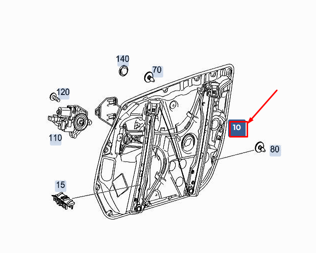 new mercedes-benz e w213 front left window lifter carrier a2137205105 original
