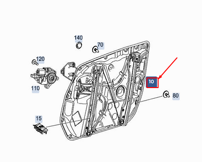 new mercedes-benz e w213 front left window lifter carrier a2137205105 original