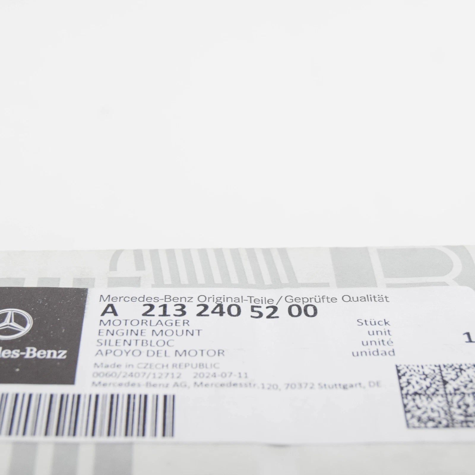 NEW MERCEDES-BENZ E W213 RIGHT SIDE ENGINE MOUNT A2132405200 ORIGINAL