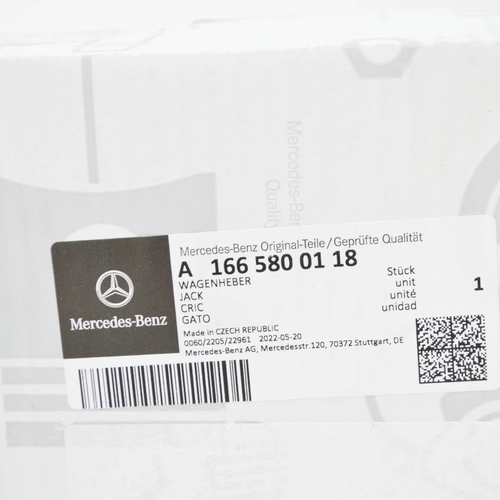 NEW MERCEDES-BENZ ML W166 VEHICLE JACK A1665800118 ORIGINAL