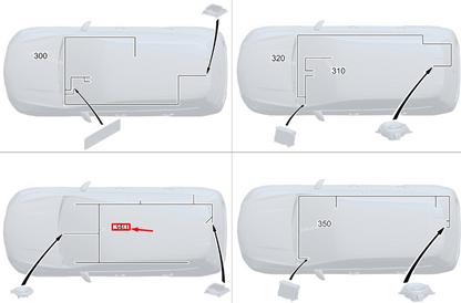 new mb gla h247 speaker midline conn. 20 wiring harness rhd a2475402227 original
