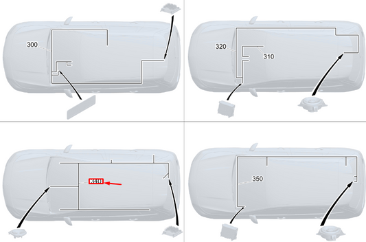 new mb gla h247 speaker midline conn. 20 wiring harness rhd a2475402227 original