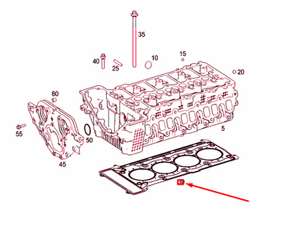 NEW MERCEDES-BENZ C W204 CYLINDER HEAD GASKET A2710161520 ORIGINAL