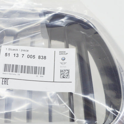 NEW BMW E39 FRONT RADIATOR KIDNEY BLACK GRILLE RIGHT 7005838 51137005838