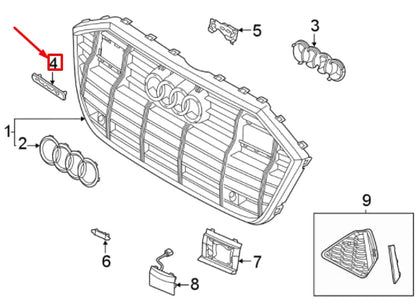 NEW AUDI RS6 C8 FRONT RADIATOR GRILLE BADGE 4K0853736DT94