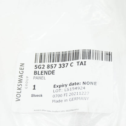 NEW VW GOLF 5G CENTER CONSOLE STOWAGE COMPARTMENT LID RHD 5G2857337CTAI ORIGINAL