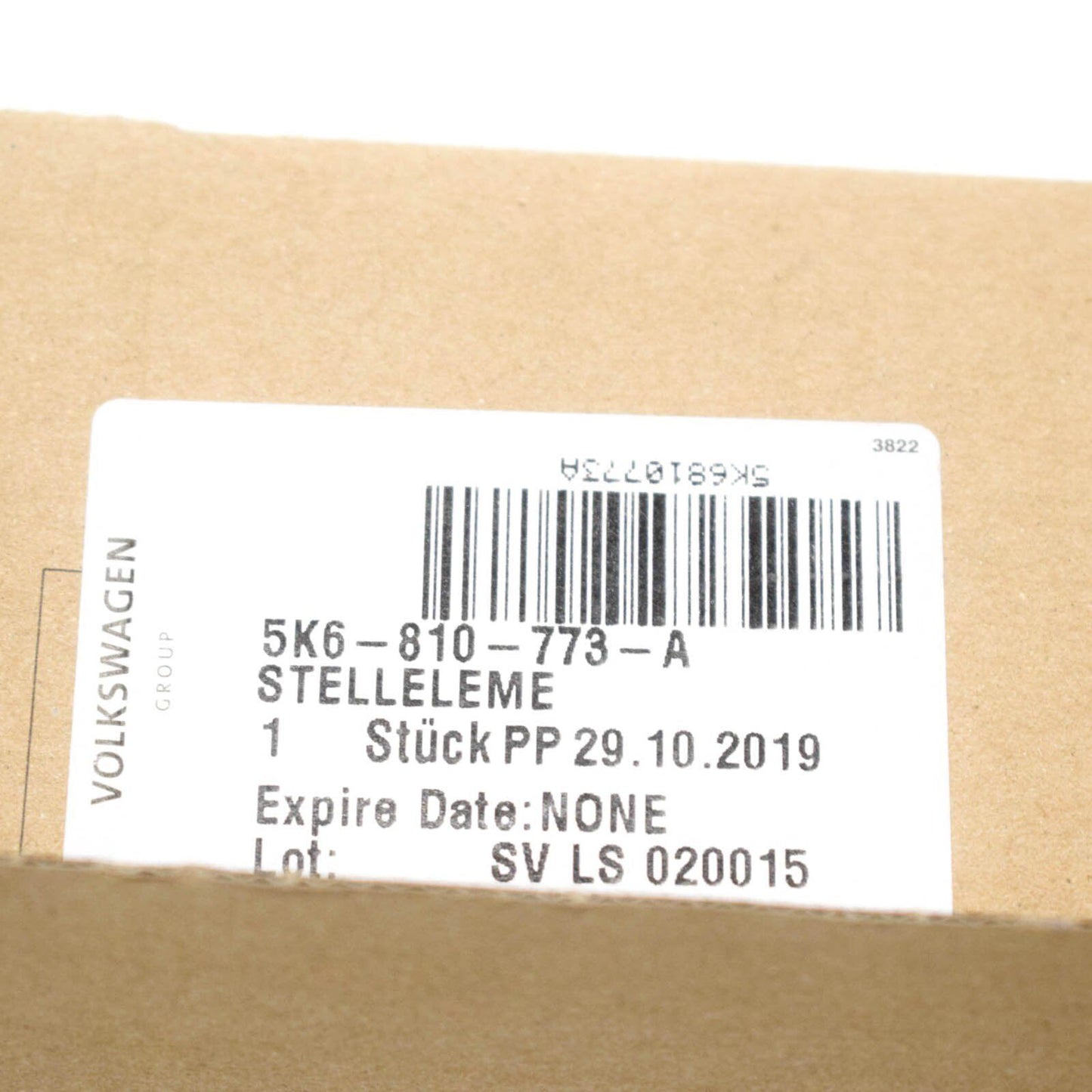 NEW VOLKSWAGEN GOLF MK6 FUEL DOOR ACTUATOR 5K6810773A ORIGINAL