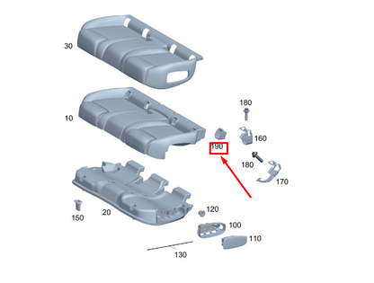 new mb gla h247 rear child seat anchor isofix cover a24786097019051 original