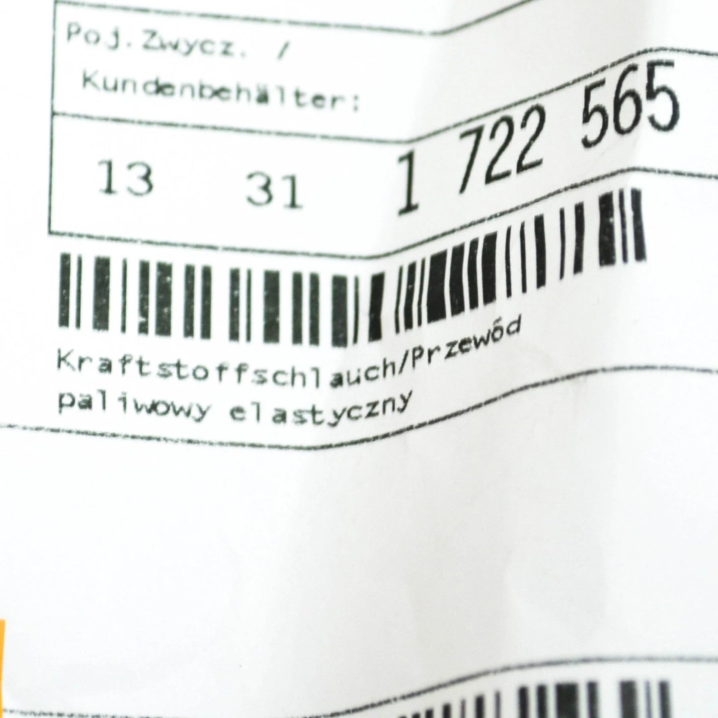 NEW BMW 3 E30 FUEL VENT HOSE 13311722565 1722565 2.0 PETROL ORIGINAL