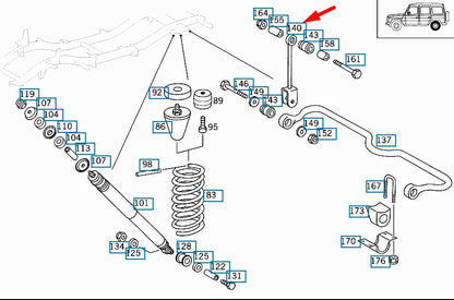 NEW MERCEDES-BENZ G-CLASS W463 TRUNK CONNECTION A4633200432 ORIGINAL
