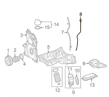 NEW MERCEDES BENZ ML W164 ENGINE OIL DIPSTICK A6420100972 ORIGINAL