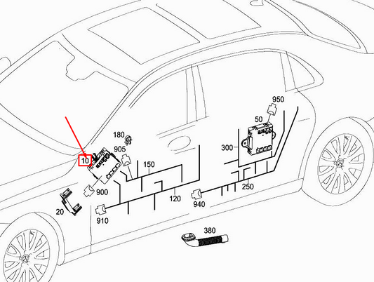 new mercedes-benz s w222 front right door control unit a2229009009 original