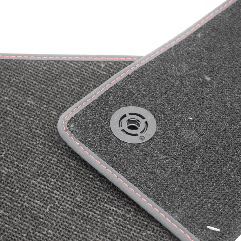 NEW AUDI A4 AVANT B9 VELOUR BLACK FRONT FLOOR MAT SET 8W1863691BBMU LHD