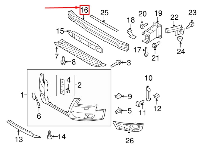 NEW AUDI A5 SPORTBACK 8T FRONT BUMPER IMPACT BAR 8K0807113G ORIGINAL