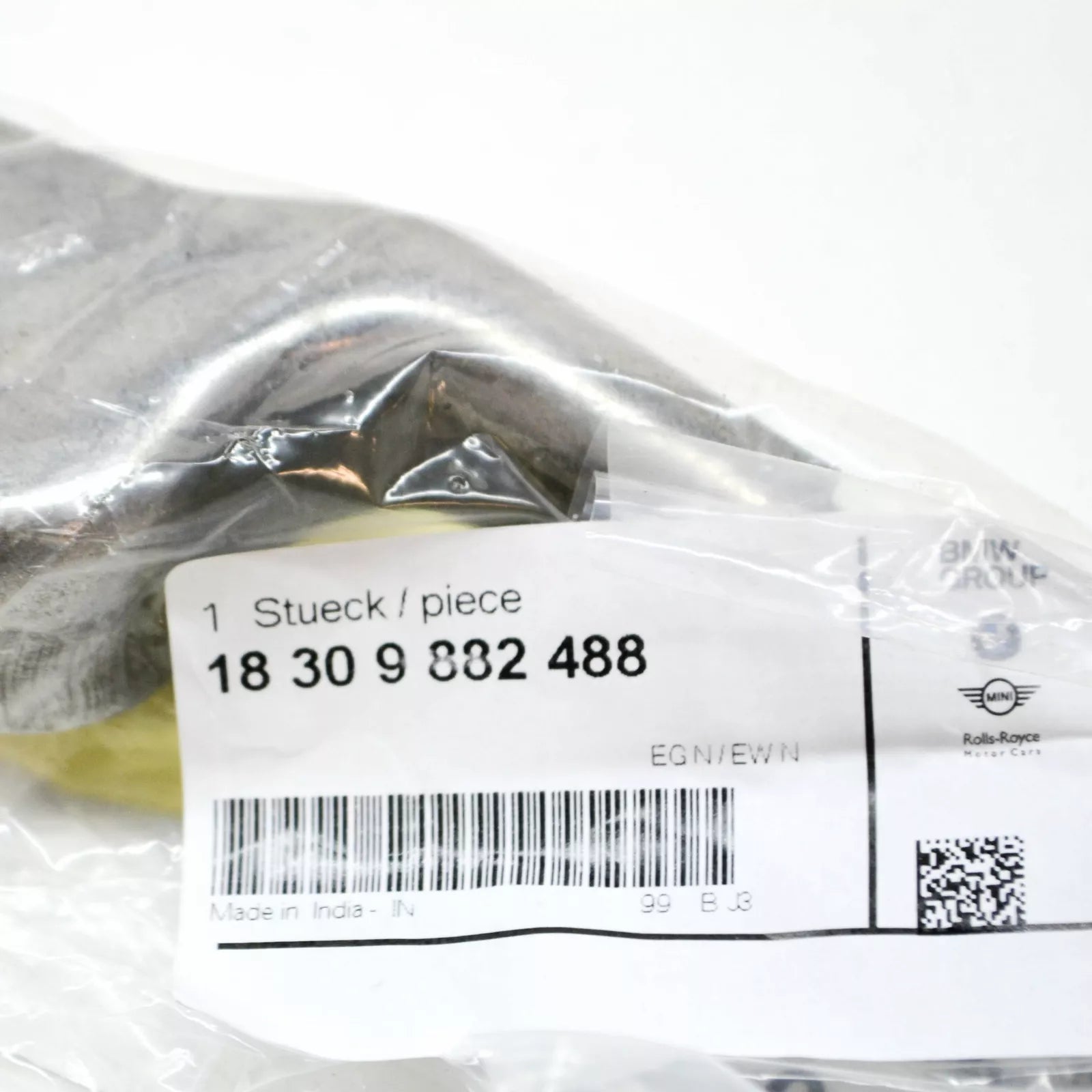 NEW BMW X3 M F97 REAR LEFT EXHAUST RESONATOR BRACKET 18309882488 ORIGINAL