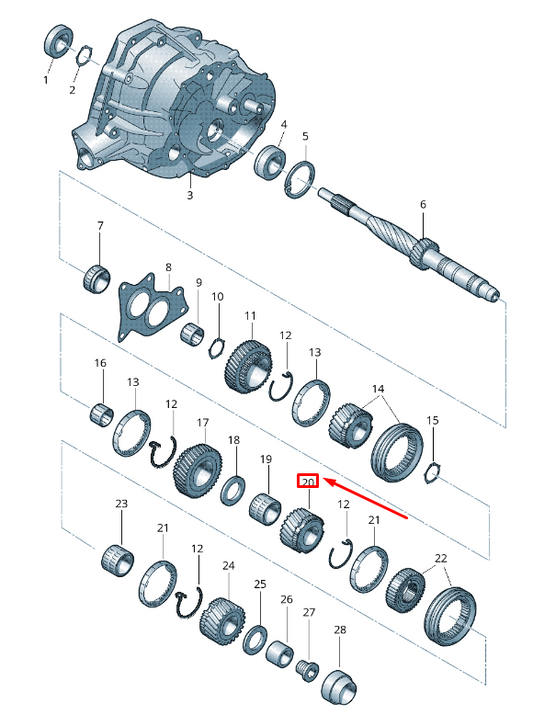 new audi a5 8t change gear 0cs311131e original