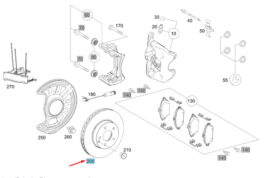 new mercedes-benz gla x156 front vented brake disc 1pcs a1764210212 original