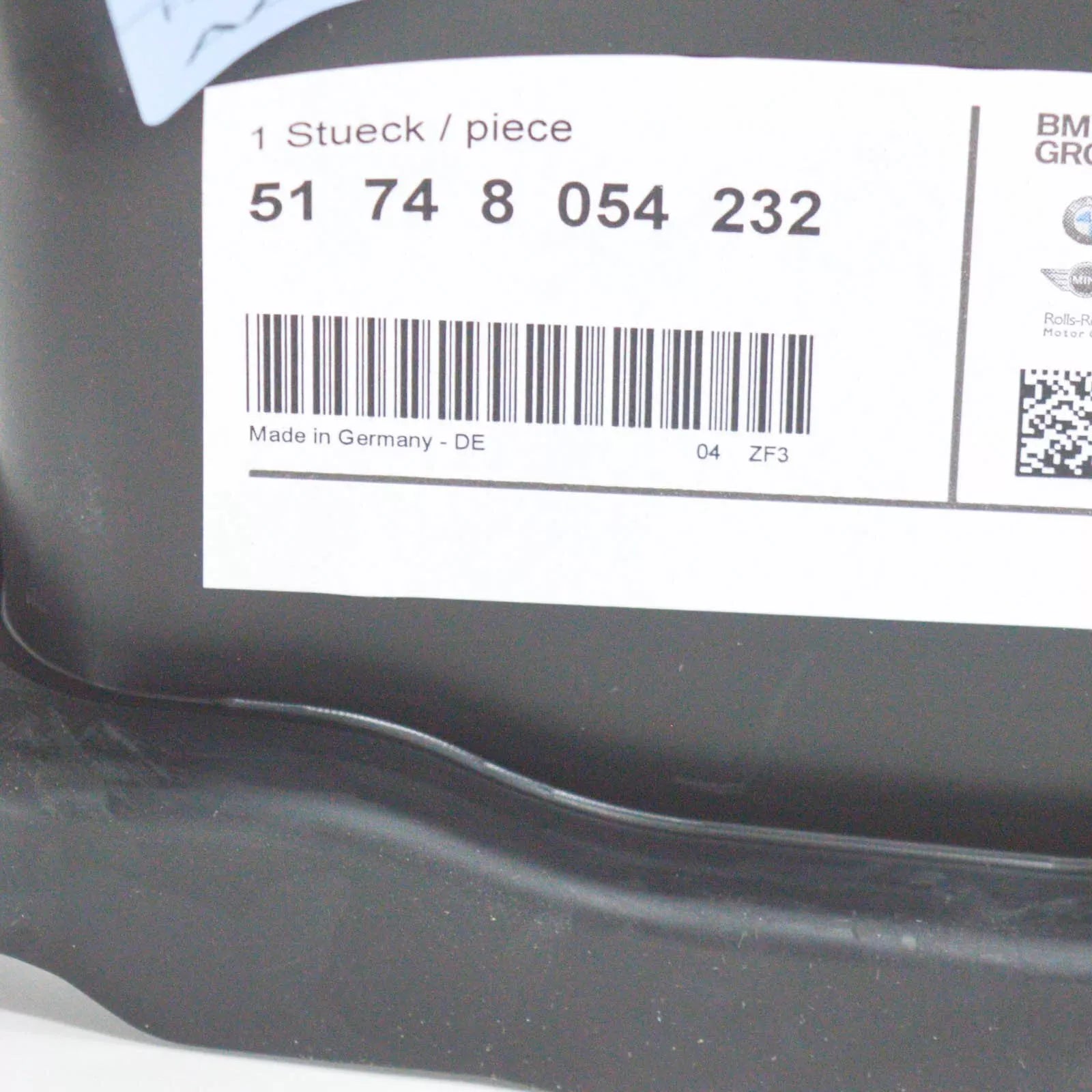 NEW BMW 3 F35 RADIATOR M RIGHT AIR DUCT 51748054232 8054232 2015 ORIGINAL