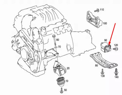 NEW MERCEDES-BENZ E-CLASS W211 GEARBOX MOUNT A2122400618 3.5PETROL 200KW