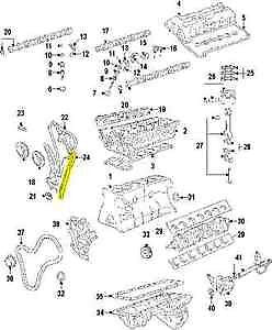 new bmw 5 e60 3.0i timing chain rail guide 11317585020 original