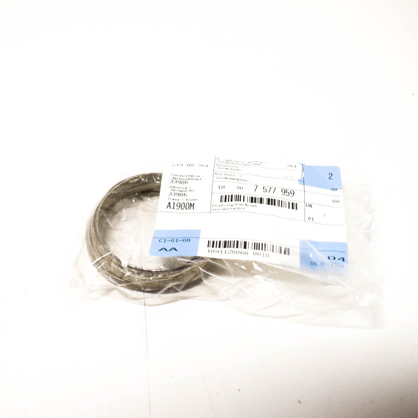 new bmw 5 f10 exhaust system gasket ring 18307577959 7577959 original