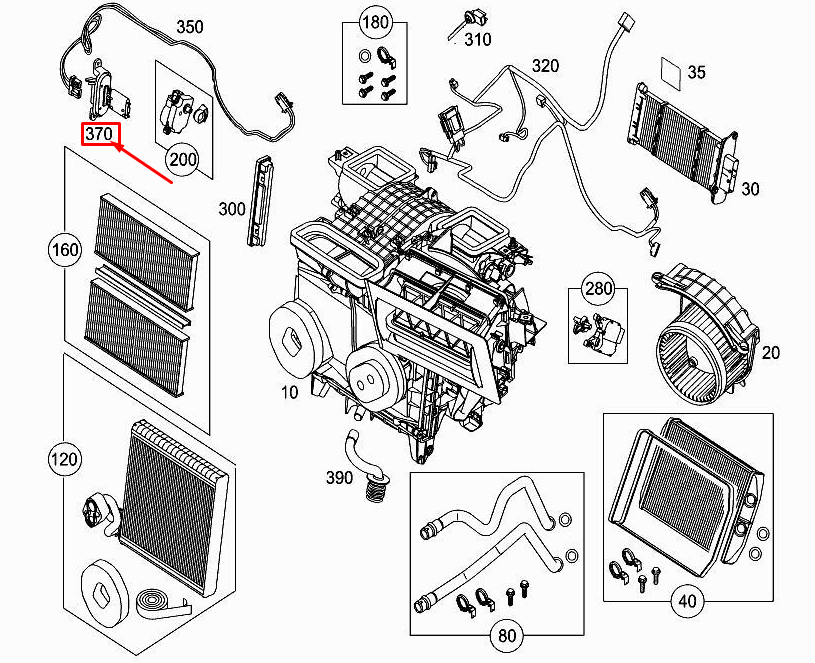 new mercedes-benz citan w415 heater fan blower regulator a4159064200 original