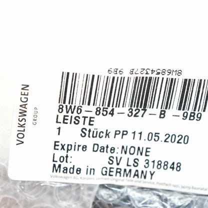 NEW AUDI A5 COUPE 8W6 FRONT WINDSHIELD LEFT VERTICAL TRIM 8W6854327B9B9